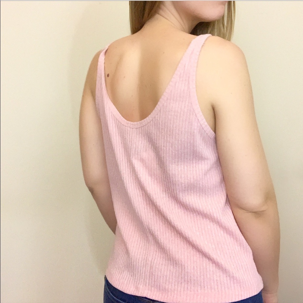 'Faithfully' Buttoned Rib Tank - Picture 4 of 5